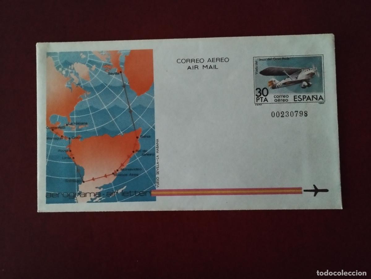 Sellos: CORREO AEREO AEROGRAMA - Foto 1