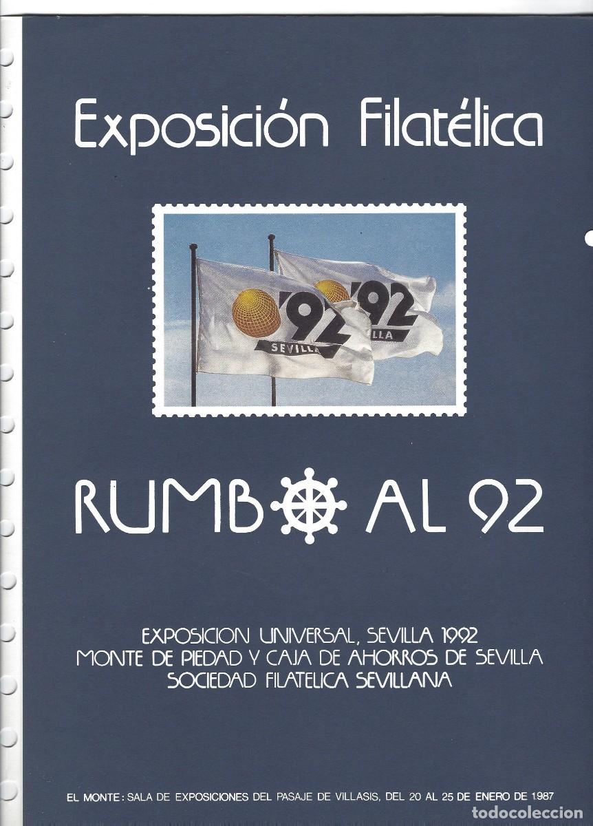 Sellos: DOCUMENTO FILAT&Eacute;LICO 1992 EXPO 92 . LOTE DE 3 DOCUMENTOS - Foto 9