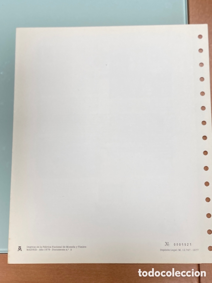 Sellos: Documento filat&eacute;lico 9 BARNAFIL 79 , FNMT - Foto 2