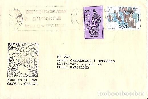 Sellos: SOBRE AMICS DE SANT JORDI - Foto 1