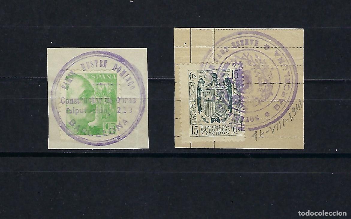 Sellos: ESPA&Ntilde;A. Notarias y Constructor . Barcelona - Foto 1