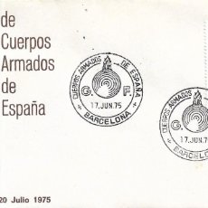 Sellos: RARO 30 DIAS ANTES EMISION UNIFORMES MILITARES 1975 (EDIFIL 2277) SPD ALFIL GUARDIA FRANCO BARCELONA