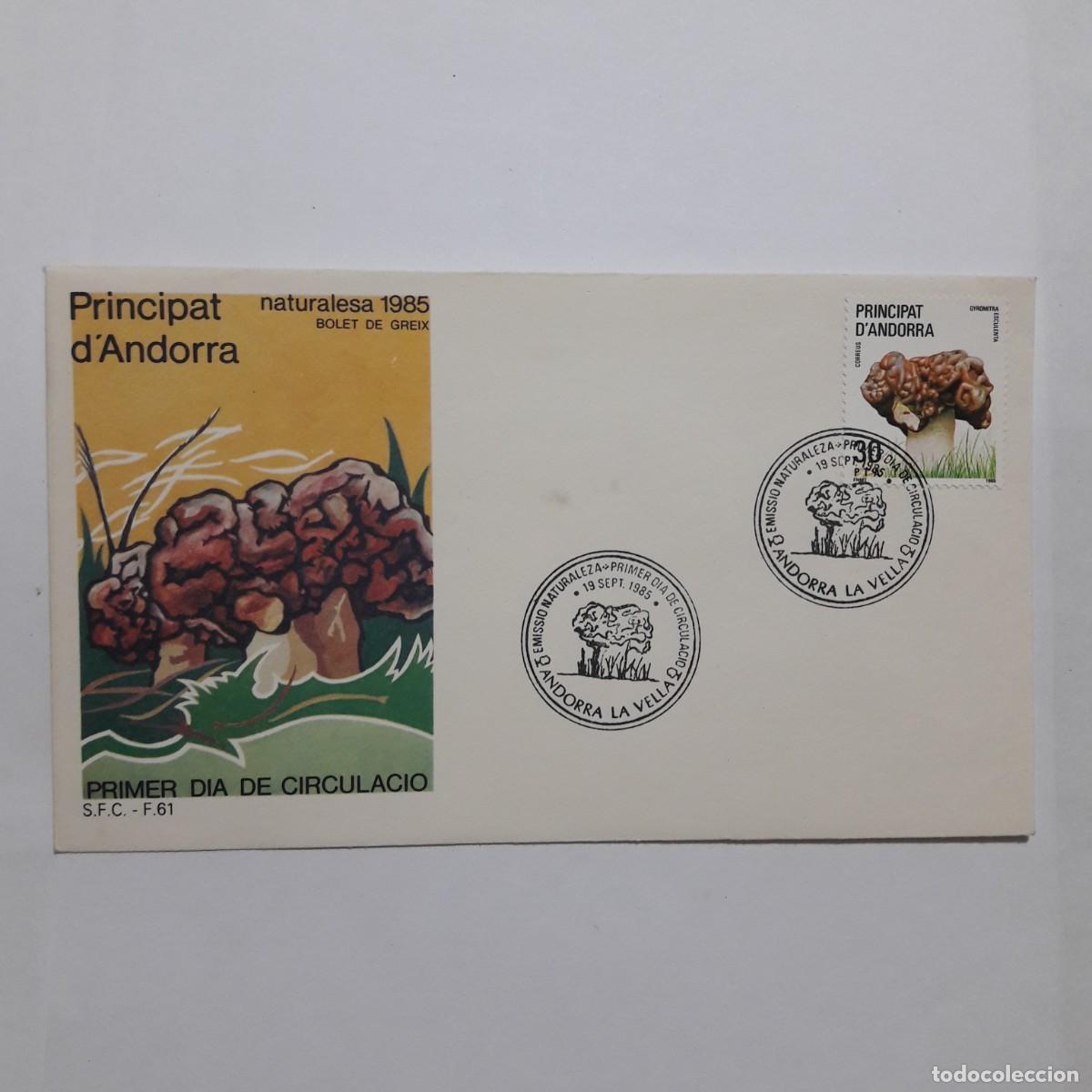 Sellos: S. Primer dia Andorra 1985 - Foto 1
