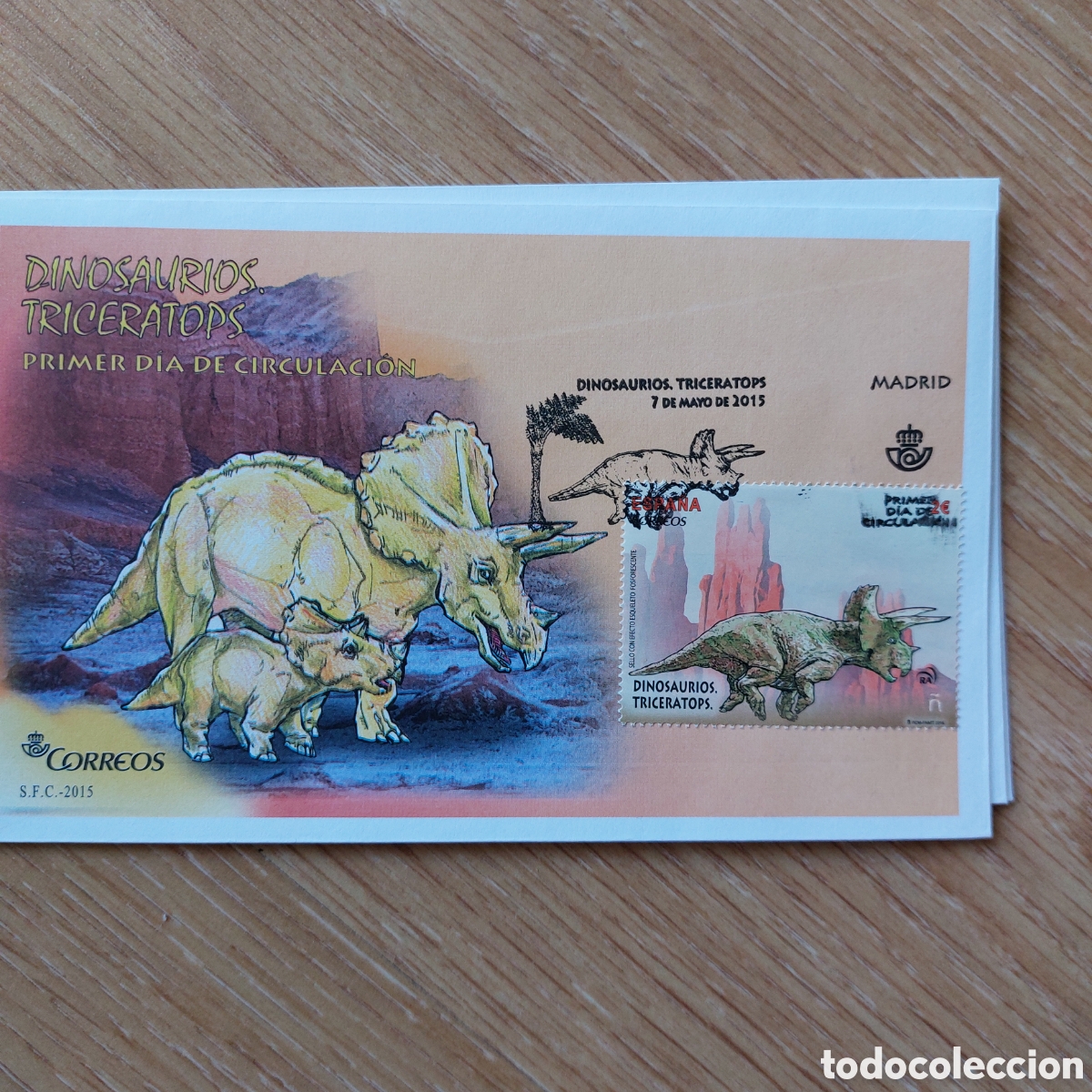 Sellos: 2015 Espa&ntilde;a Dinosaurios - Foto 3
