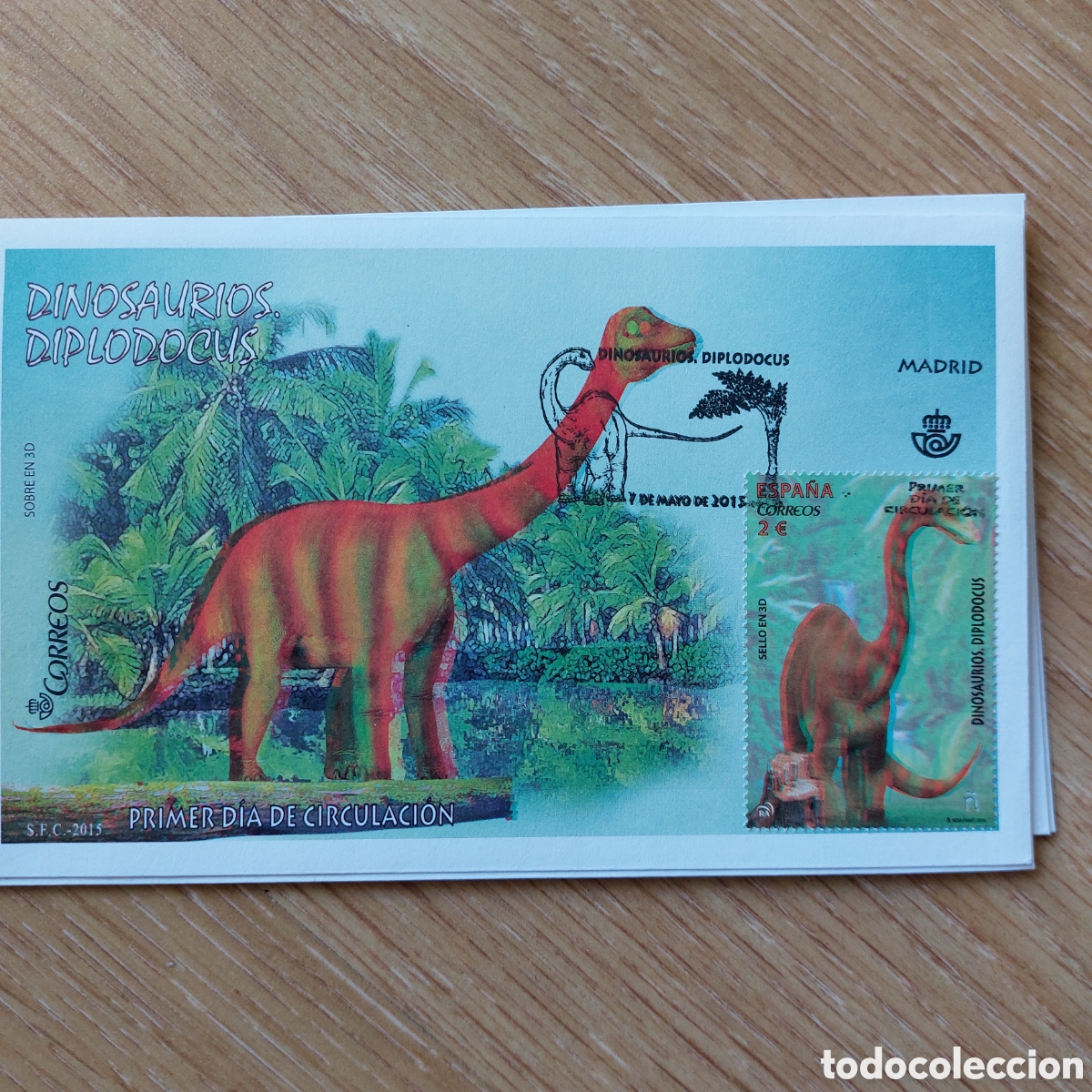 Sellos: 2015 Espa&ntilde;a Dinosaurios - Foto 4