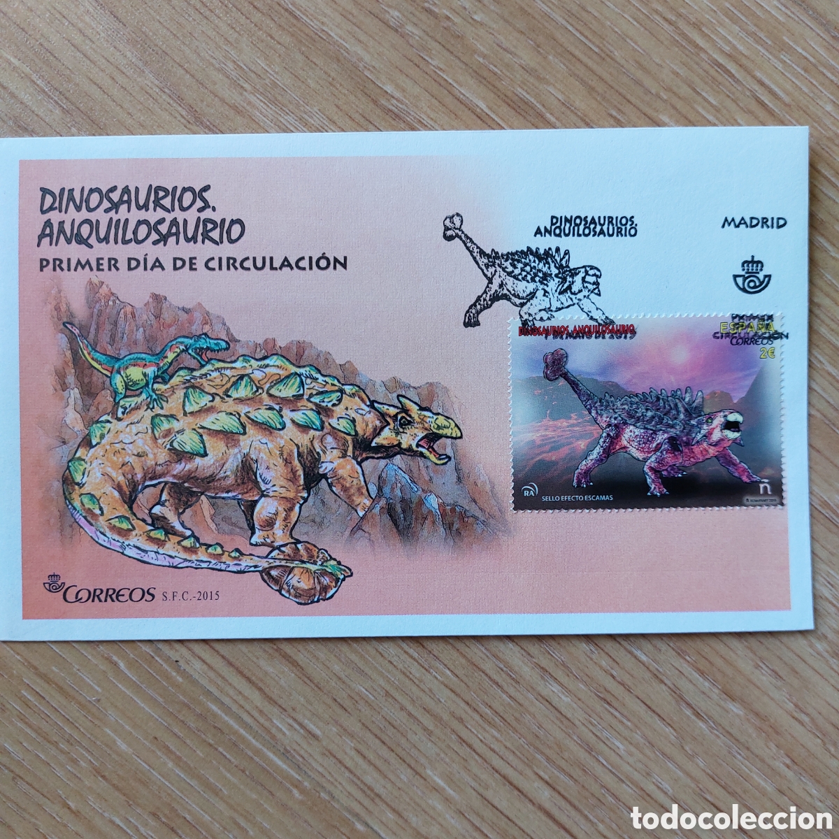 Sellos: 2015 Espa&ntilde;a Dinosaurios - Foto 5
