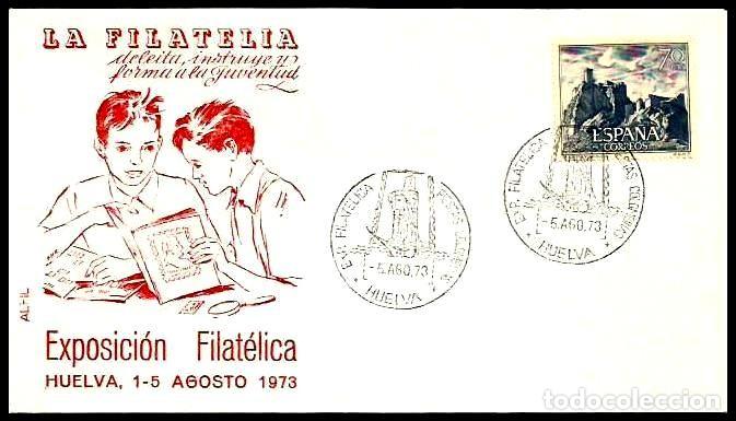 Sellos: EXP. FILATELICA HUELVA 1973 - Foto 1
