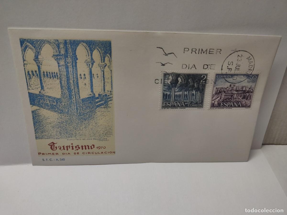 Sellos: Sobre PRIMER DIA - TURISMO 1970 - - Foto 1