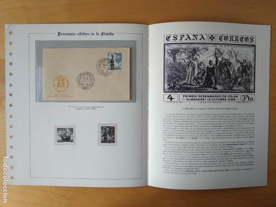 Sellos: DOCUMENTO FILATELICO DE CRISTOBAL COLON , 25 CENTIMOS - Foto 2