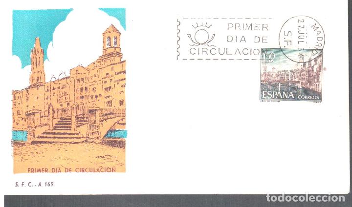 Sellos: ESPA&Ntilde;A FDC SPD GERONA PUENTE BRIDGE - Foto 1