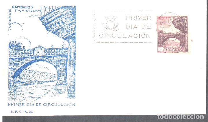Sellos: ESPA&Ntilde;A FDC SPD CAMBADOS PUENTE BRIDGE - Foto 1