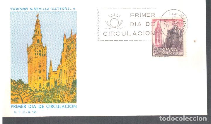 Sellos: ESPA&Ntilde;A FDC SPD SEVILLA CATEDRAL GIRALDA - Foto 1