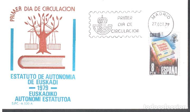 Sellos: ESPA&Ntilde;A FDC SPD ESTATUTO AUTONOMIA DE EUSKADI - Foto 1