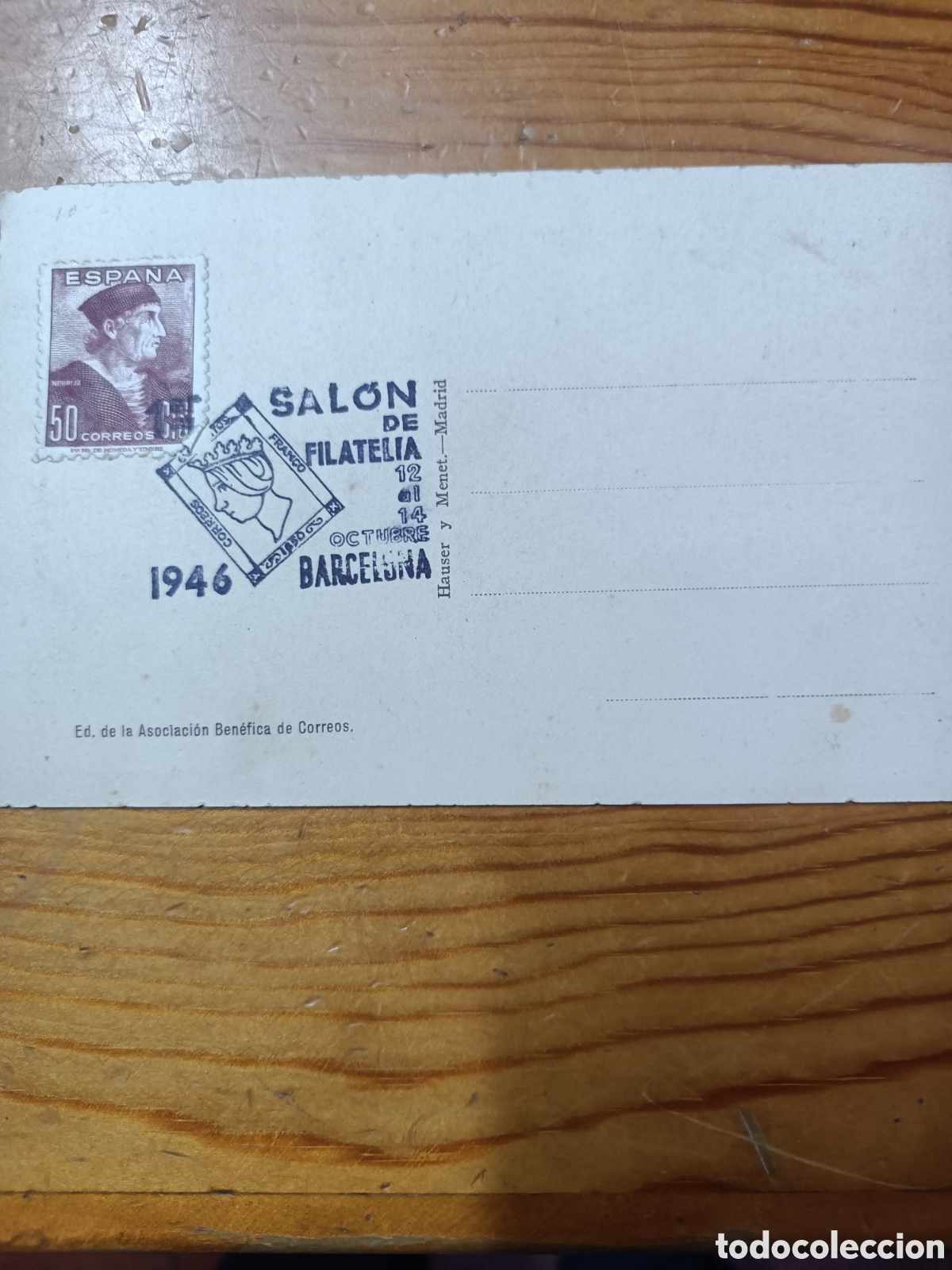 Sellos: Tarjeta postal 1946. - Foto 2