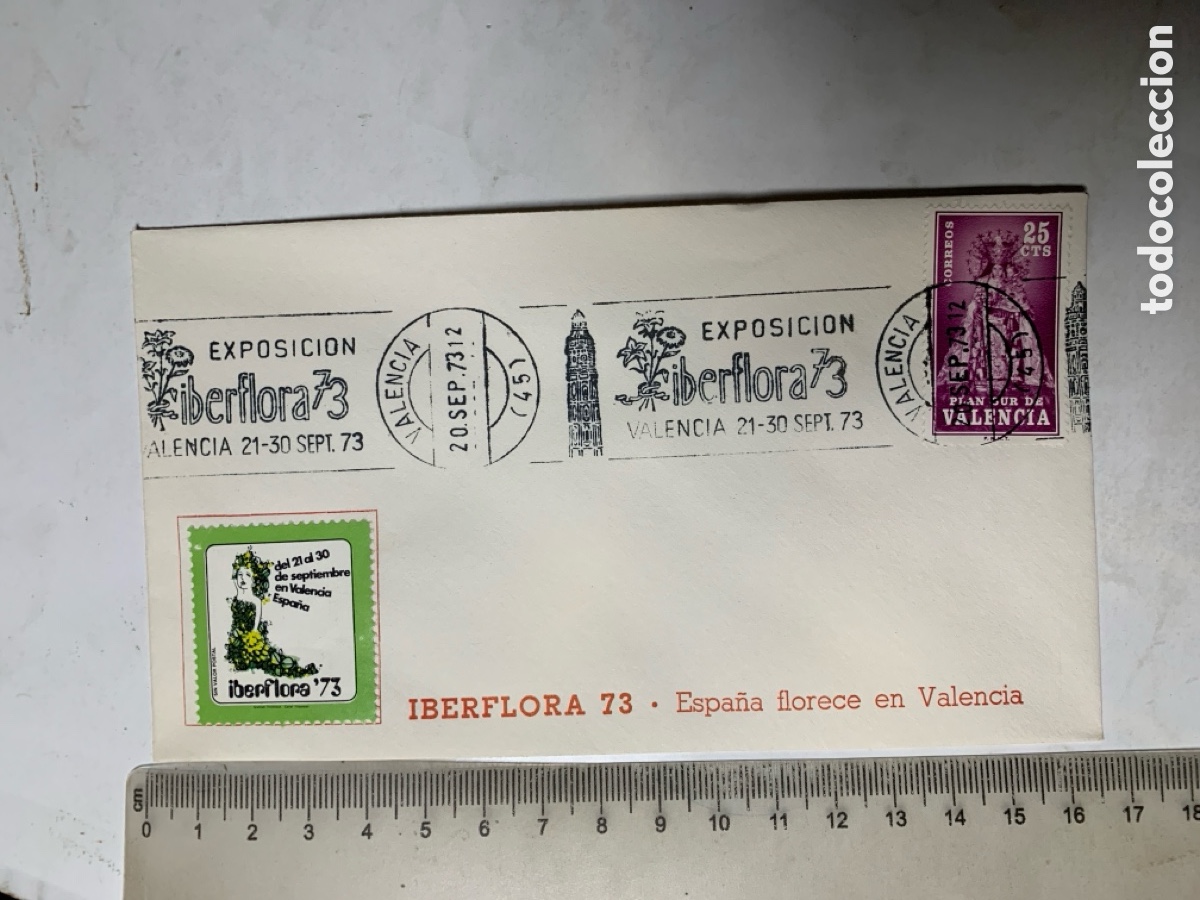 Sellos: IBERFLORA 73. ESPA&Ntilde;A FLORECE EN VALENCIA. - Foto 1