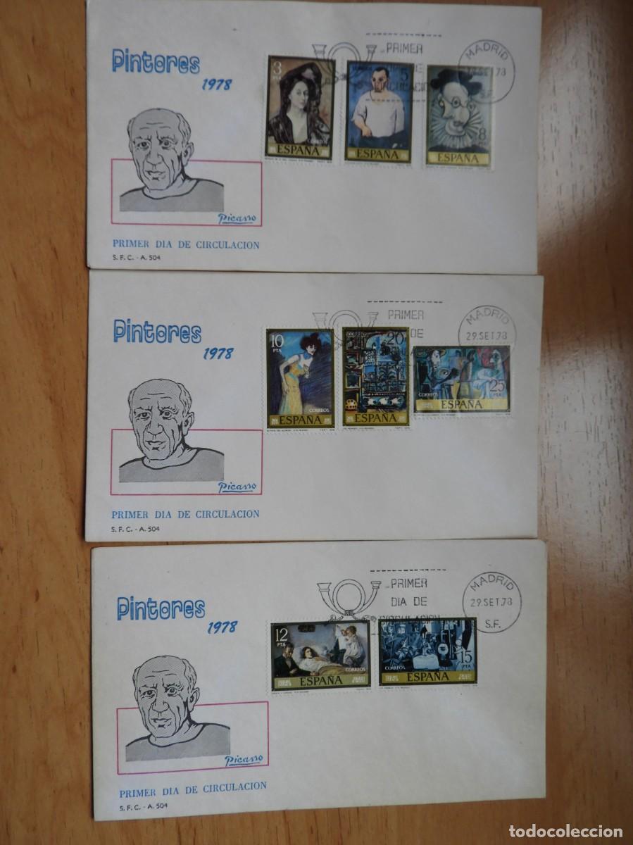 Sellos: sobre primer dia PICASSO - Foto 1