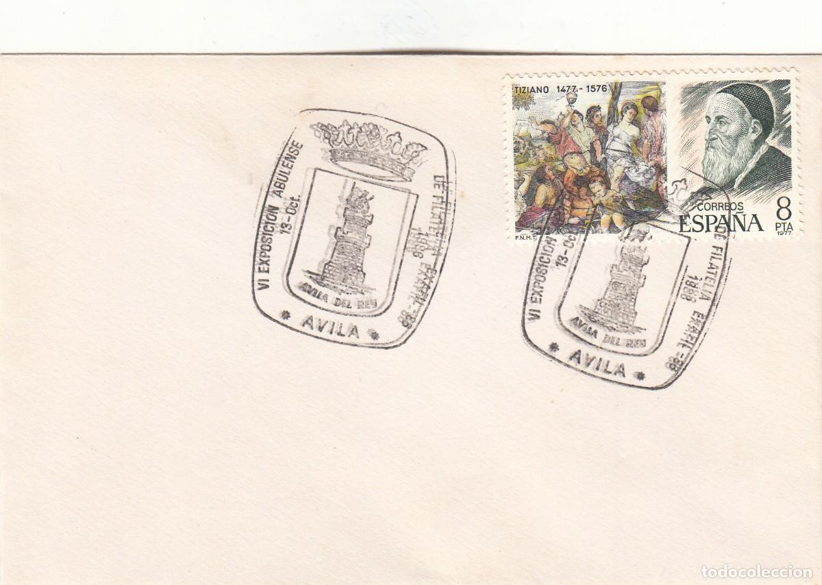 Sellos: SOBRE: 1986 AVILA. VI EXPOSICION ABULENSE - Foto 1
