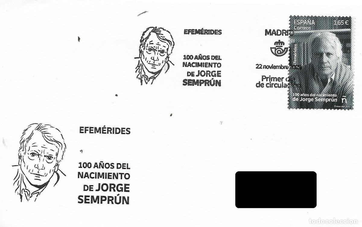 Sellos: ESPA&Ntilde;A. SOBRE PRIMER DIA. JORGE SEMPRUN. 2023 - Foto 1