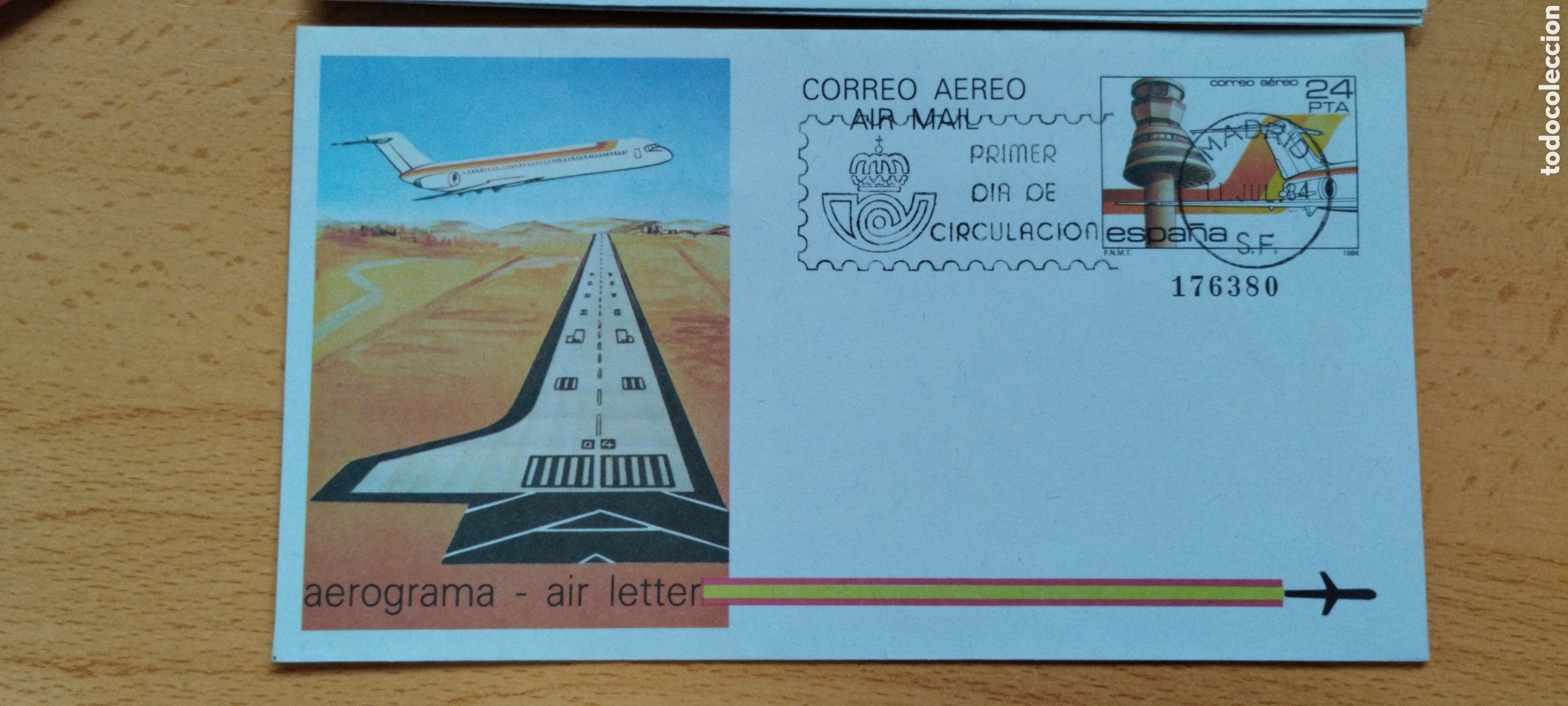 Sellos: Espa&ntilde;a Aerogramas 1982 N&deg;207/08 - Foto 1