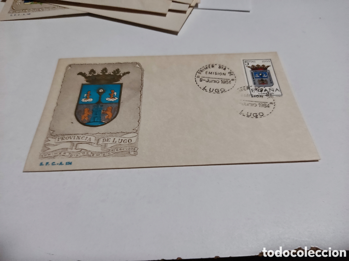 Sellos: Sobre primer d&iacute;a de circulaci&oacute;n Lugo - Foto 1