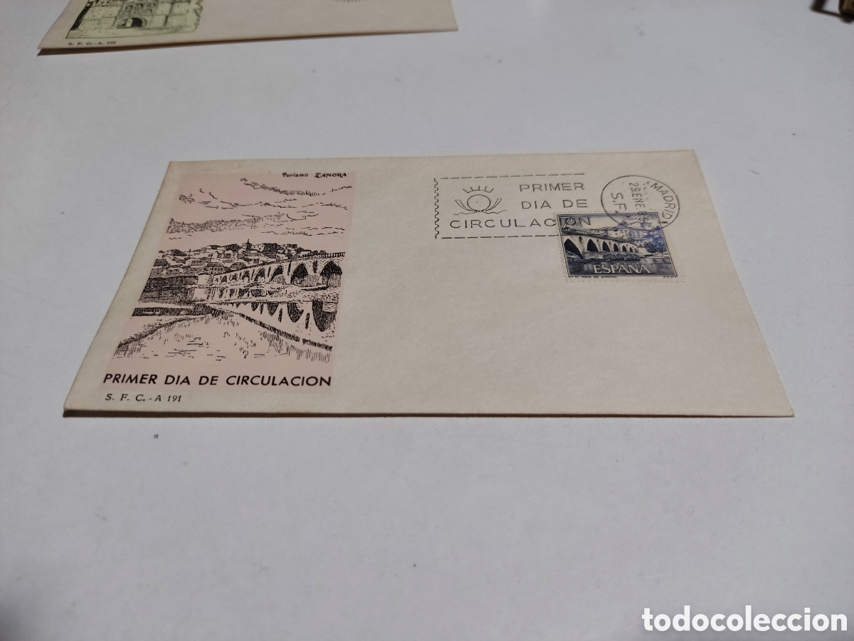 Sellos: Sobre primer d&iacute;a de circulaci&oacute;n Zamora - Foto 1