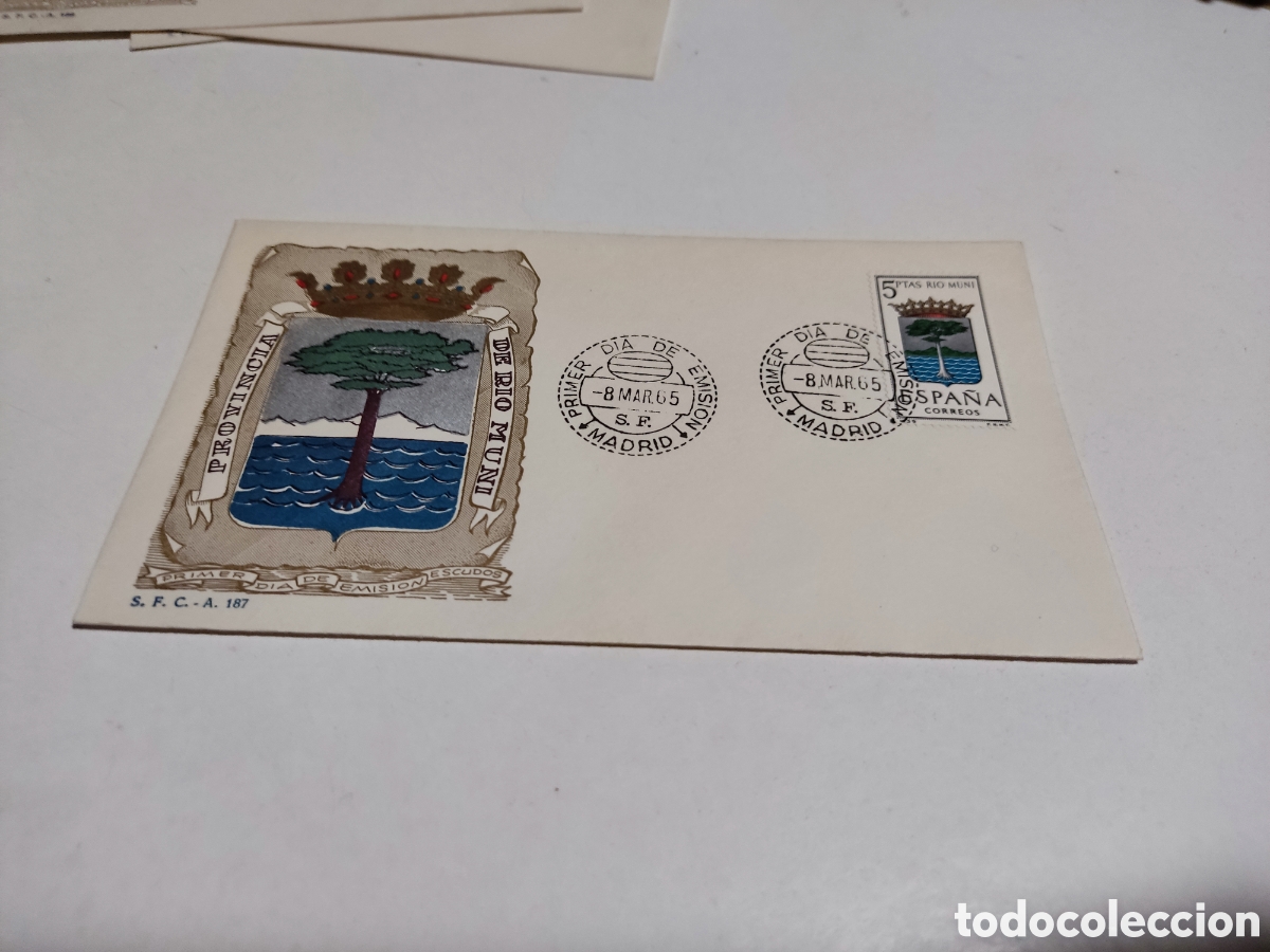Sellos: Sobre primer d&iacute;a de circulaci&oacute;n, R&iacute;o Muni - Foto 1