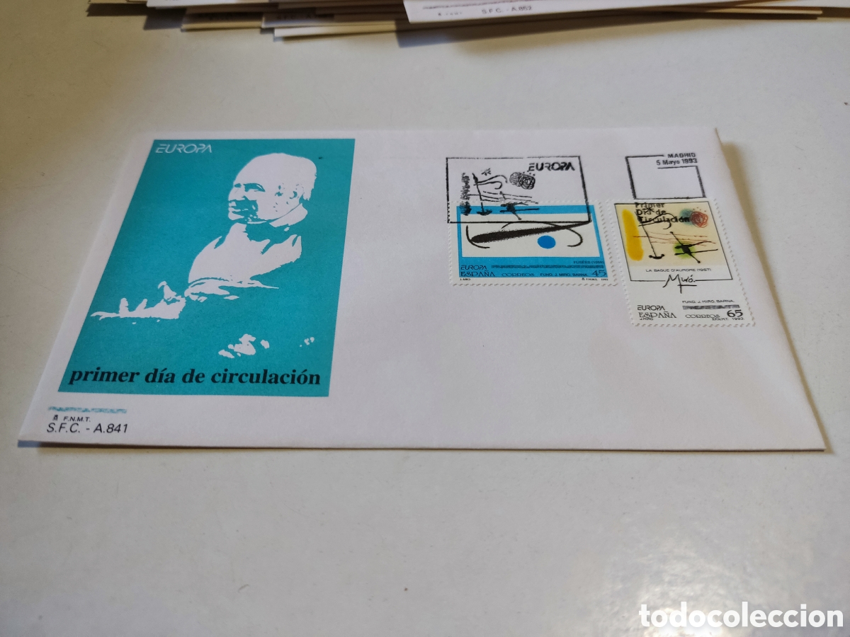Sellos: Sobre primer d&iacute;a de circulaci&oacute;n Europa - Foto 1