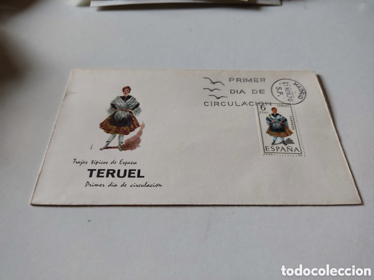 Sellos: Sobre primer d&iacute;a de circulaci&oacute;n Teruel - Foto 1