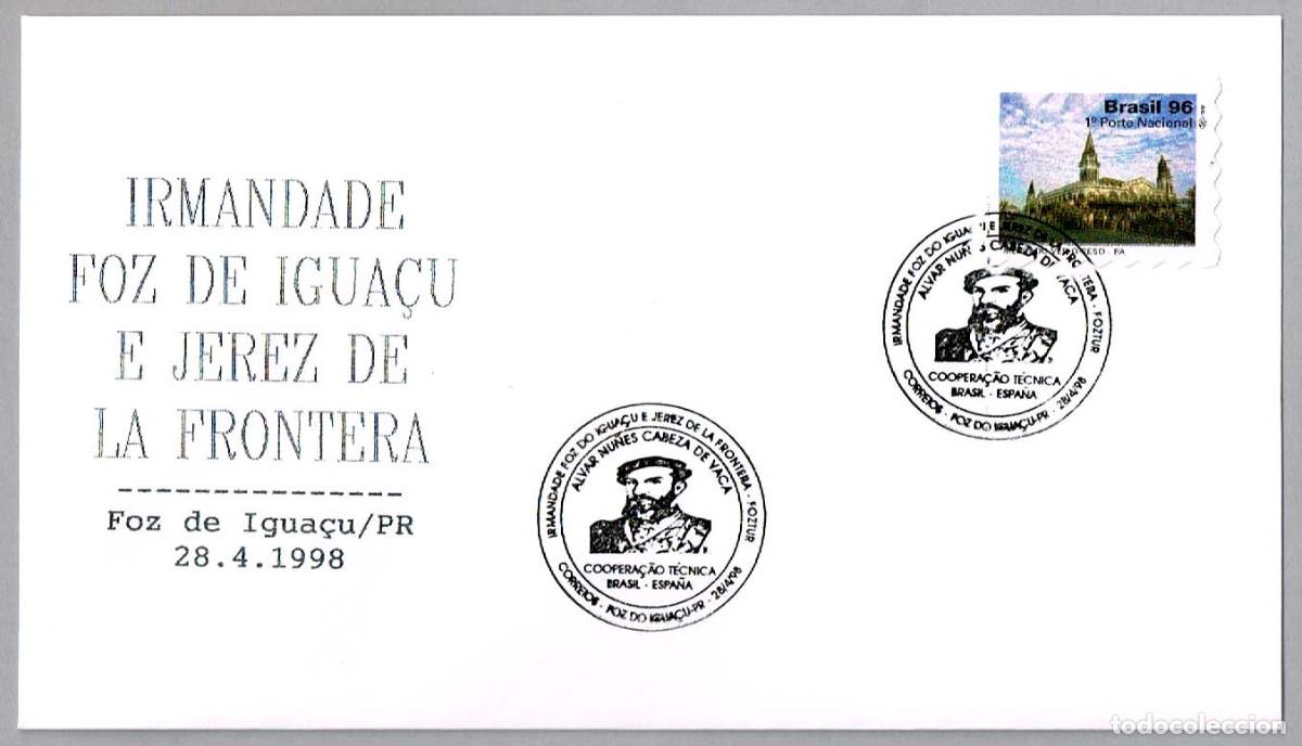 Briefmarken: HERMANAMIENTO FOZ IGUA&Ccedil;U-JEREZ DE LA FRONTERA. Cadiz, Andalucia
