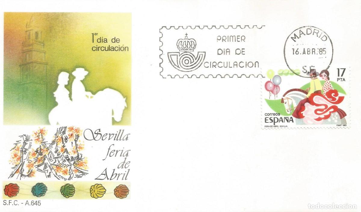 Sellos: ESPA&Ntilde;A SPD FDC FERIA DE ABRIL SEVILLA - Foto 1