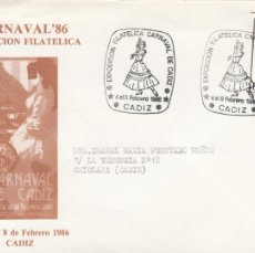 Sellos: S2638 MATASELLO - EXPO. FILCA. CARNAVAL DE CÁDIZ 1986