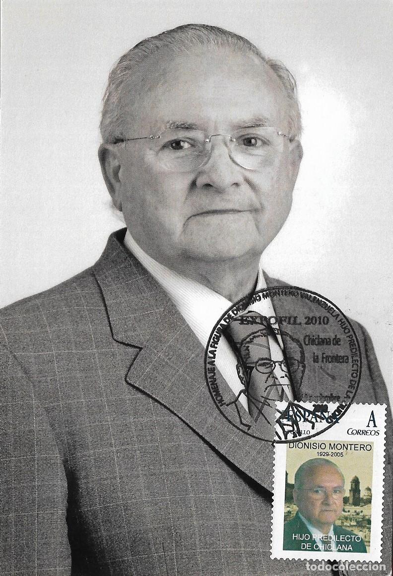Sellos: RARO TU SELLO DIONISIO MONTERO VALENZUELA HIJO PREDILECTO, CHICLANA DE LA FRONTERA (CADIZ) 2010 MATA