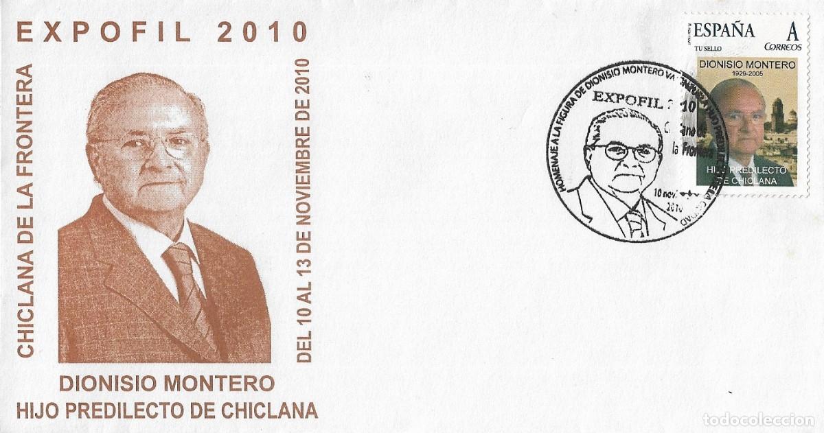 Sellos: RARO TU SELLO DIONISIO MONTERO VALENZUELA HIJO PREDILECTO, CHICLANA DE LA FRONTERA (CADIZ) 2010 MATA