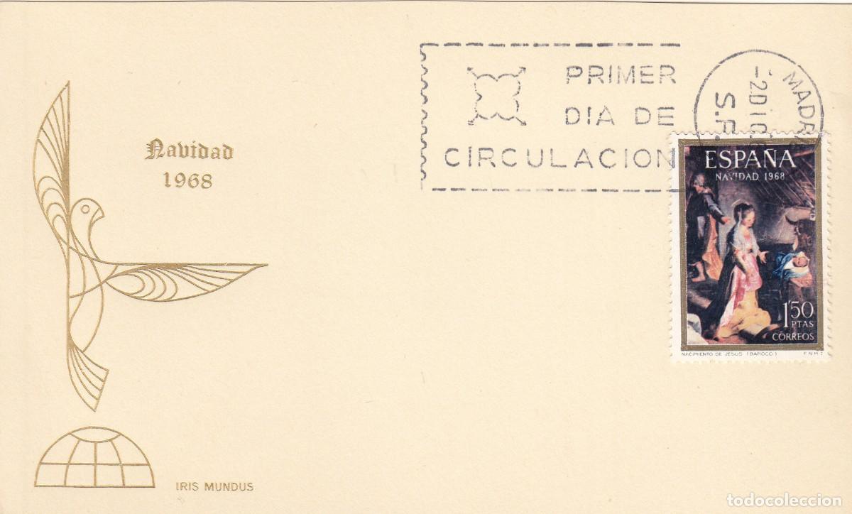 Sellos: TARJETA: 1968 MADRID. NAVIDAD - Foto 1