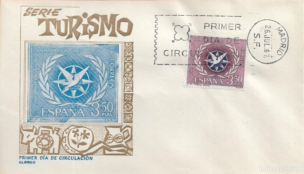 Sellos: TURISMO A&Ntilde;O INTERNACIONAL SERIE TURISTICA 1967 (EDIFIL 1806) EN SPD SIN CIRCULAR DE ALONSO RARO ASI