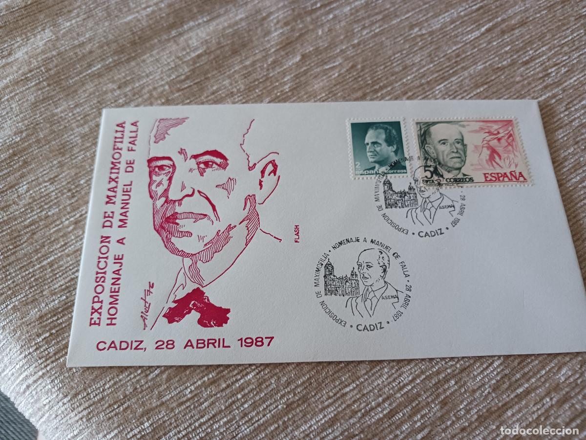 Sellos: homenaje a manuel de falla, cadiz 1987 - Foto 1