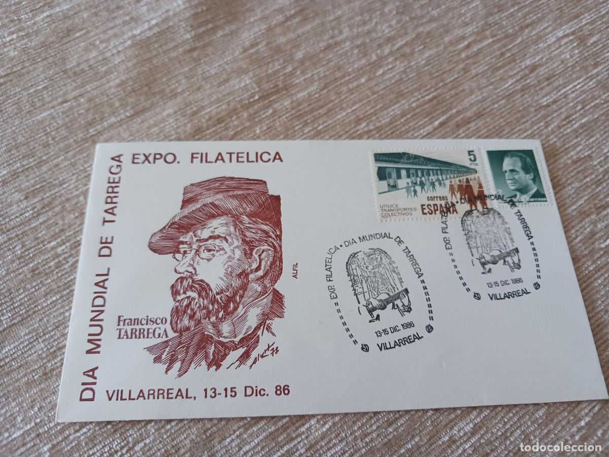 Briefmarken: exposicion filatelica, dia mundial de tarrega, villarreal 1986