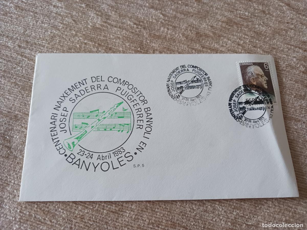 Stamps: centenari naixement del compositor, josep saderra puigferrer, banyoles 1983