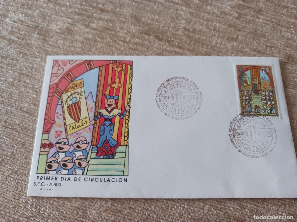 Stamps: orfeo catala, primer dia