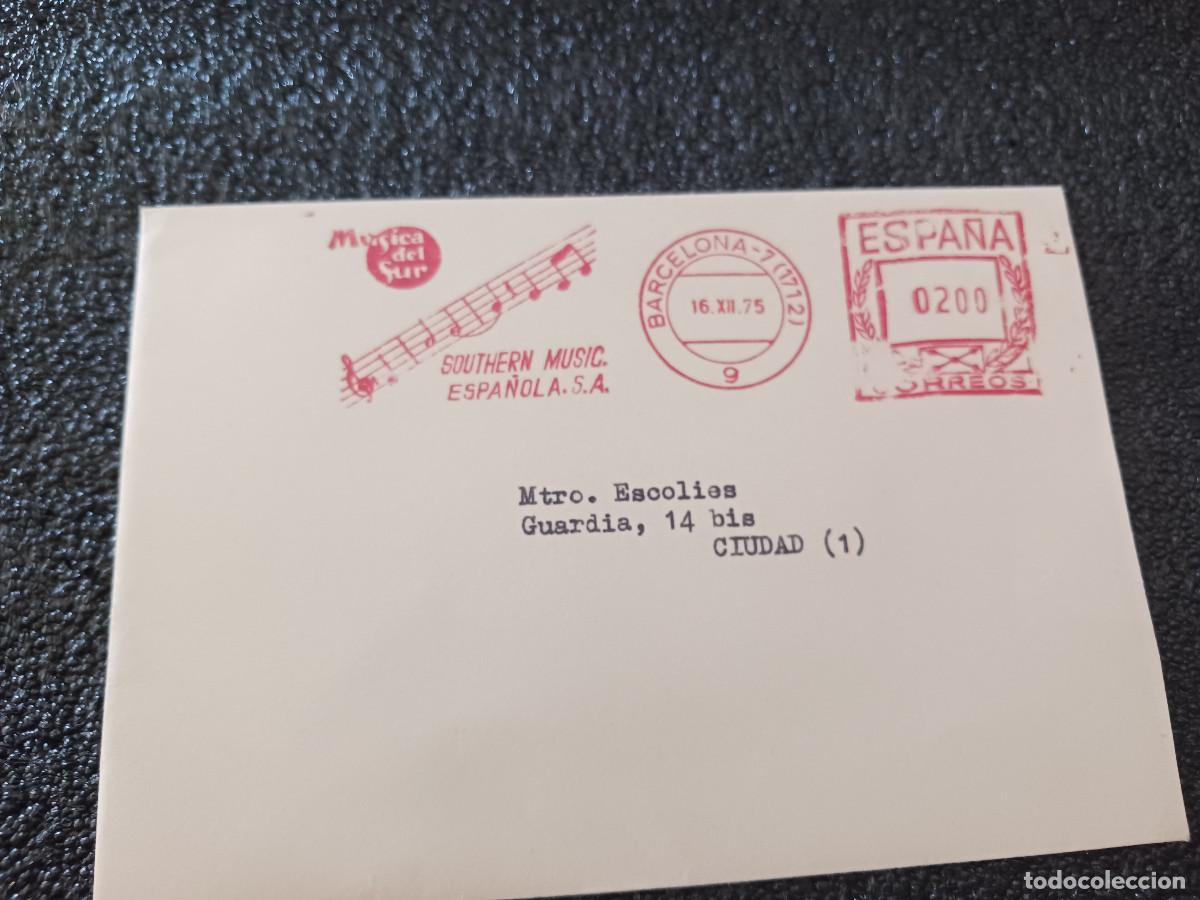 Briefmarken: sobre circulado de primer dia de circulacion,southern music, musica del sur 1975