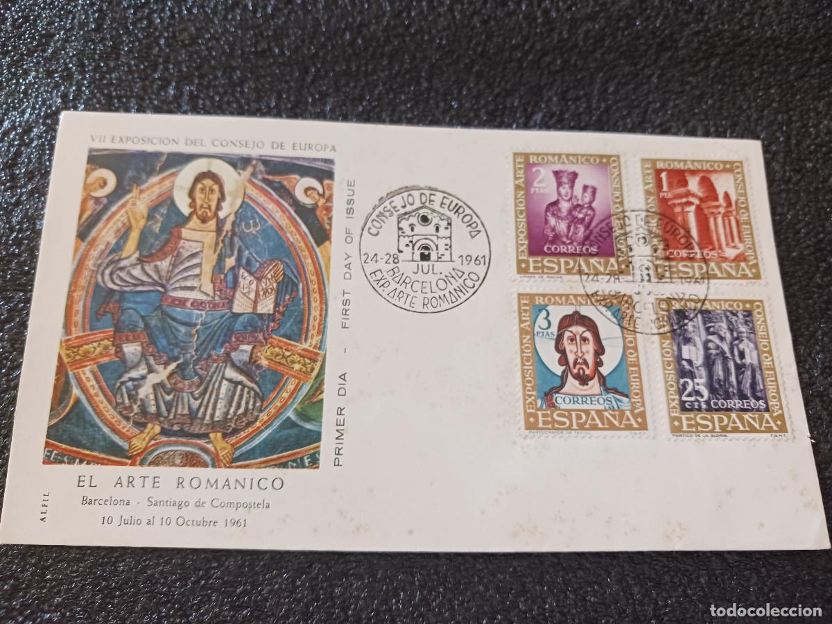 Sellos: VII exposicion del consejo de europa, el arte romanico, 1961