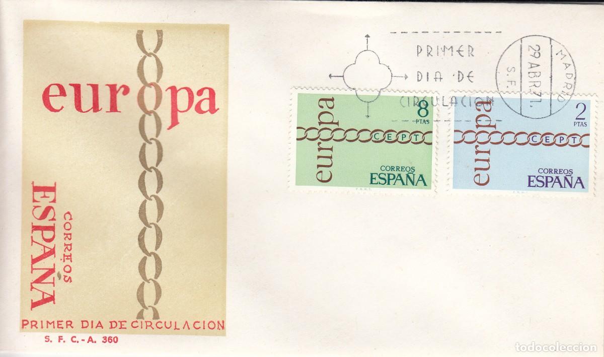 Sellos: SOBRE: 1971 MADRID. EUROPA - Foto 1