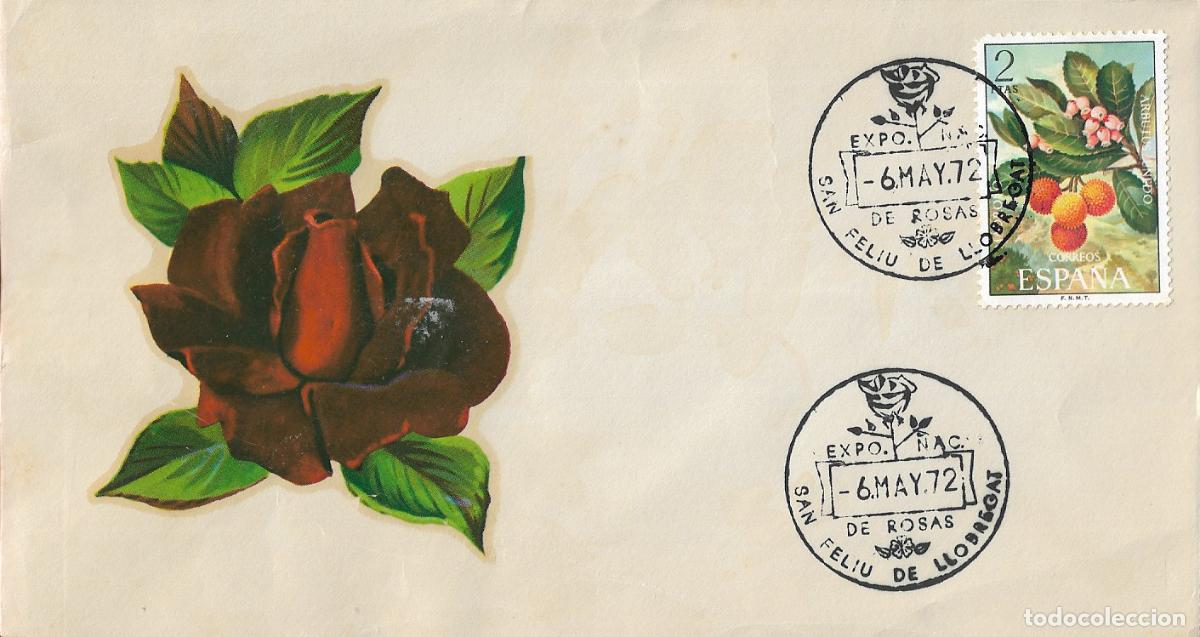 Briefmarken: ROSAS EXPOSICION NACIONAL, SAN FELIU DE LLOBREGAT (BARCELONA) 1972. MATASELLOS RARO SOBRE MODELO 11