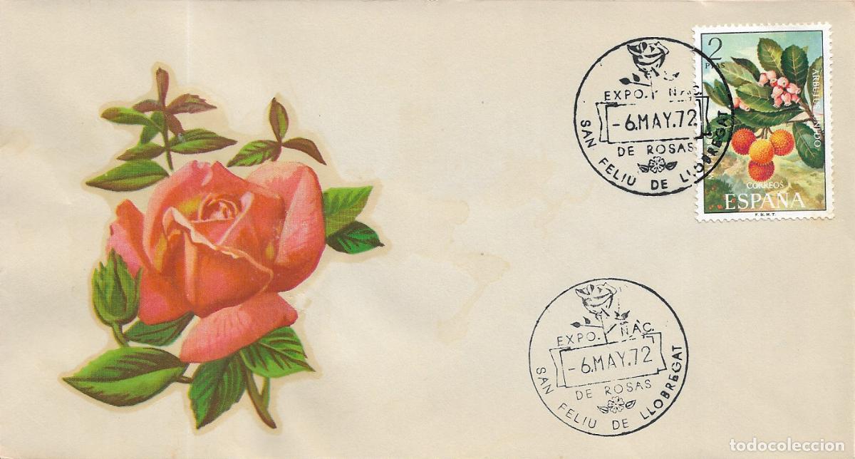 Briefmarken: ROSAS EXPOSICION NACIONAL, SAN FELIU DE LLOBREGAT (BARCELONA) 1972. MATASELLOS RARO SOBRE MODELO 8