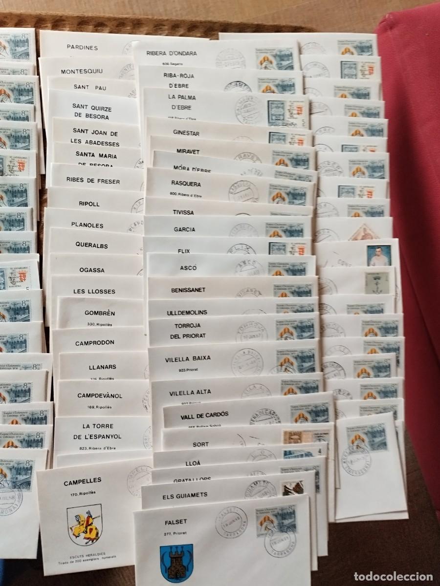 Sellos: Sobres primer d&iacute;a comarca Catalu&ntilde;a - Foto 1