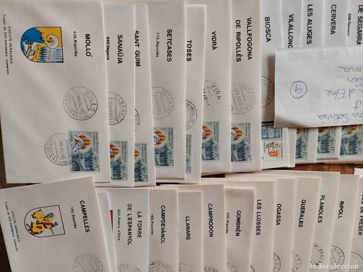 Sellos: Sobres primer d&iacute;a comarca Catalu&ntilde;a - Foto 3