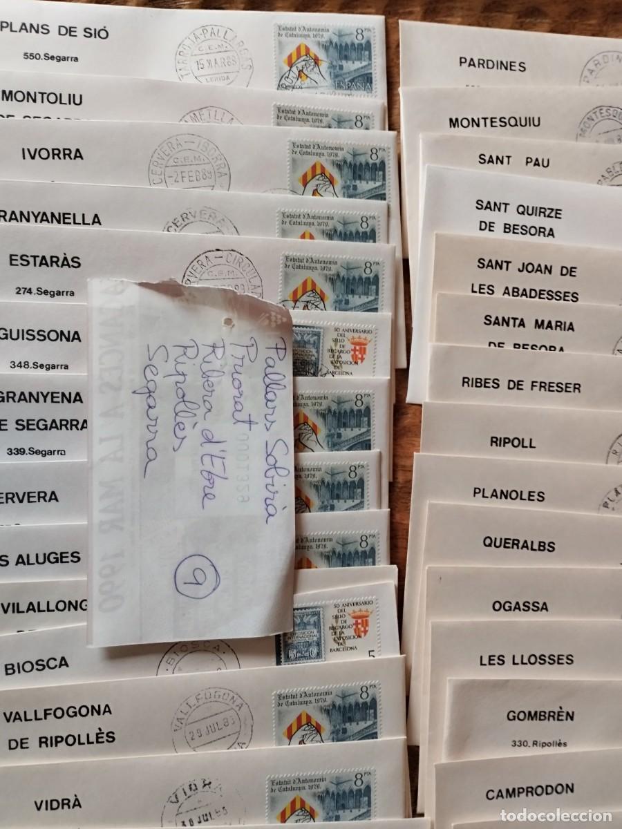 Sellos: Sobres primer d&iacute;a comarca Catalu&ntilde;a - Foto 14