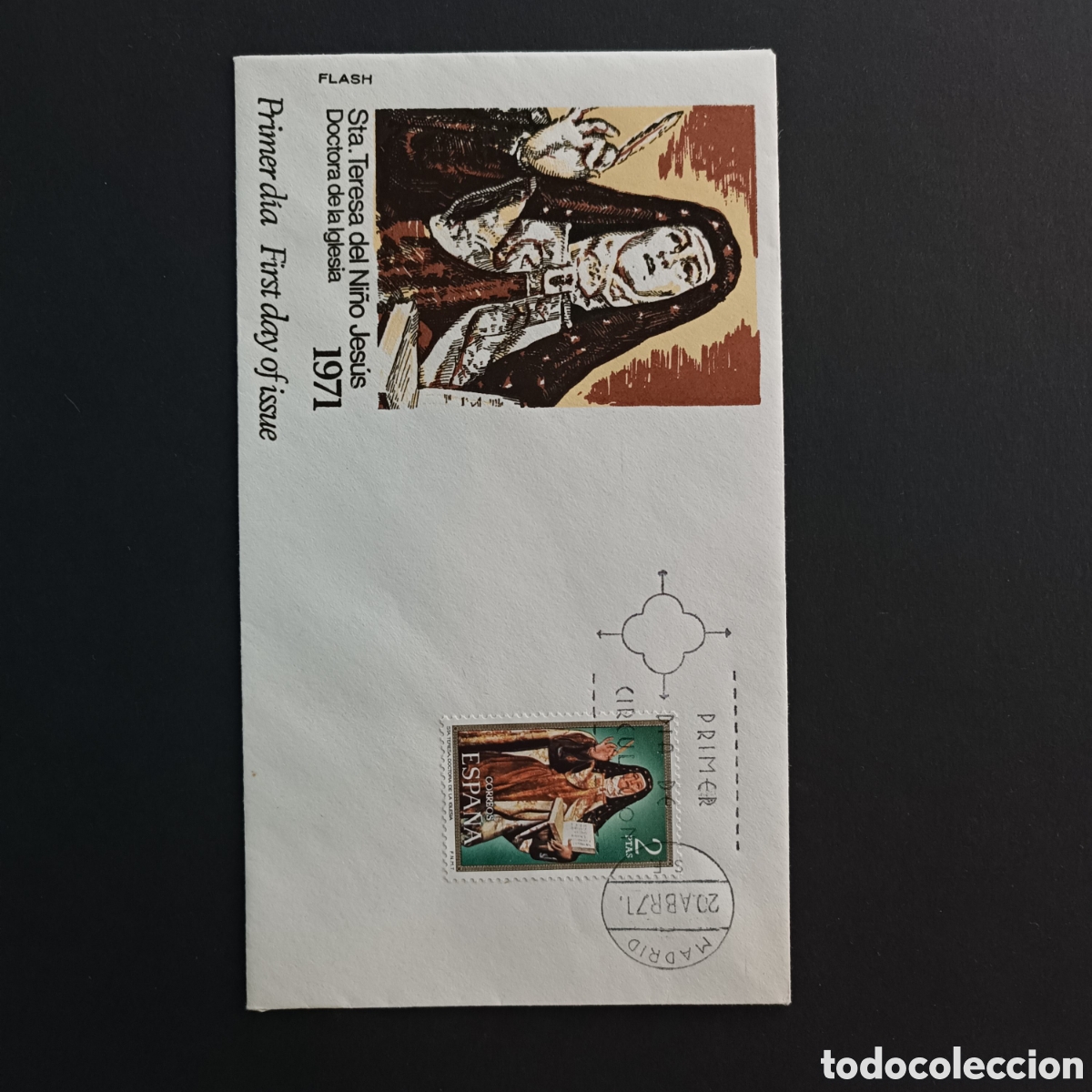 Sellos: primer dia de circulacion sta teresa del ni&ntilde;o jesus doctora de la iglesia 1971