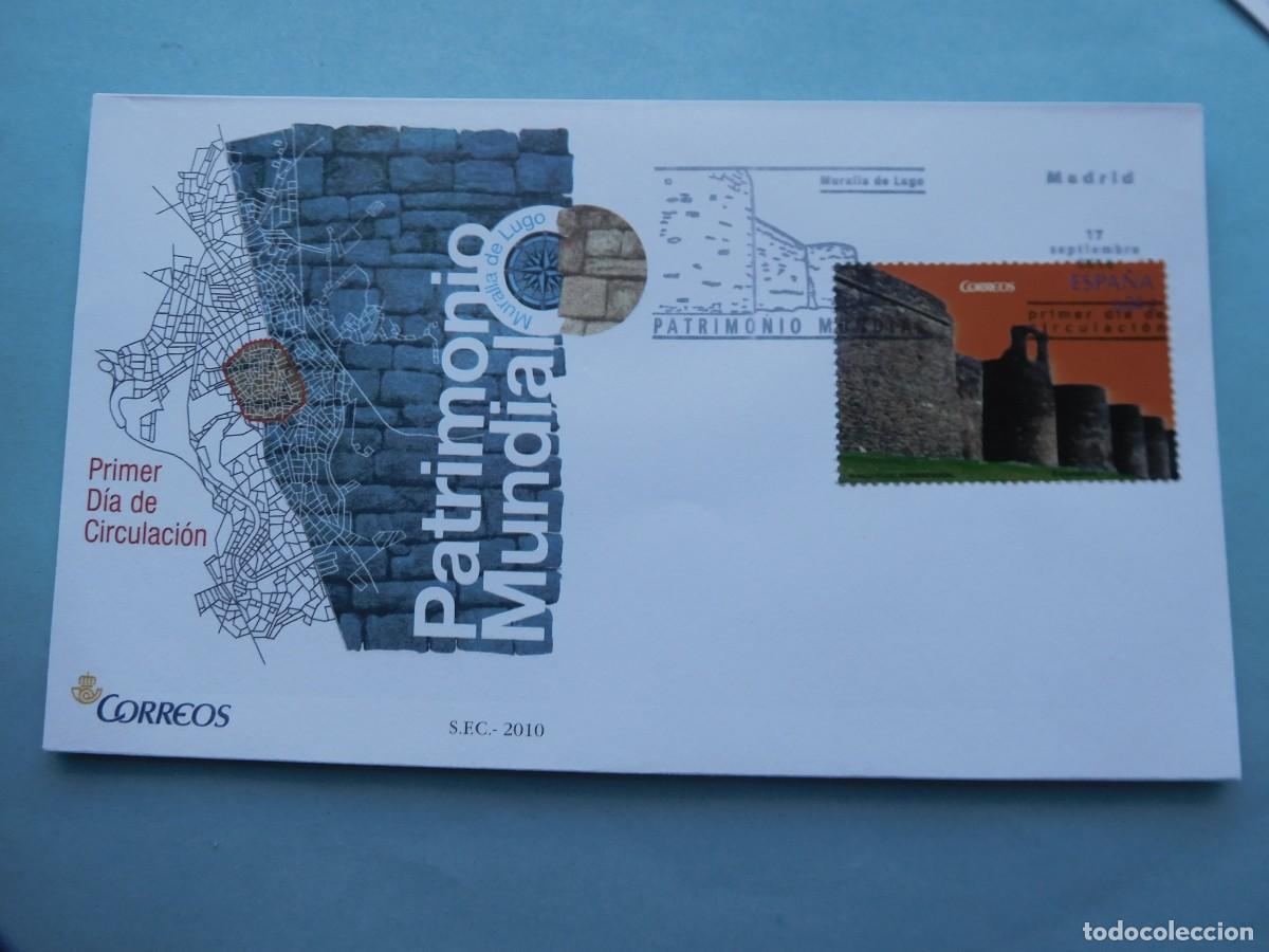 Sellos: Sobre Primer d&iacute;a. muralla de Lugo - Foto 1
