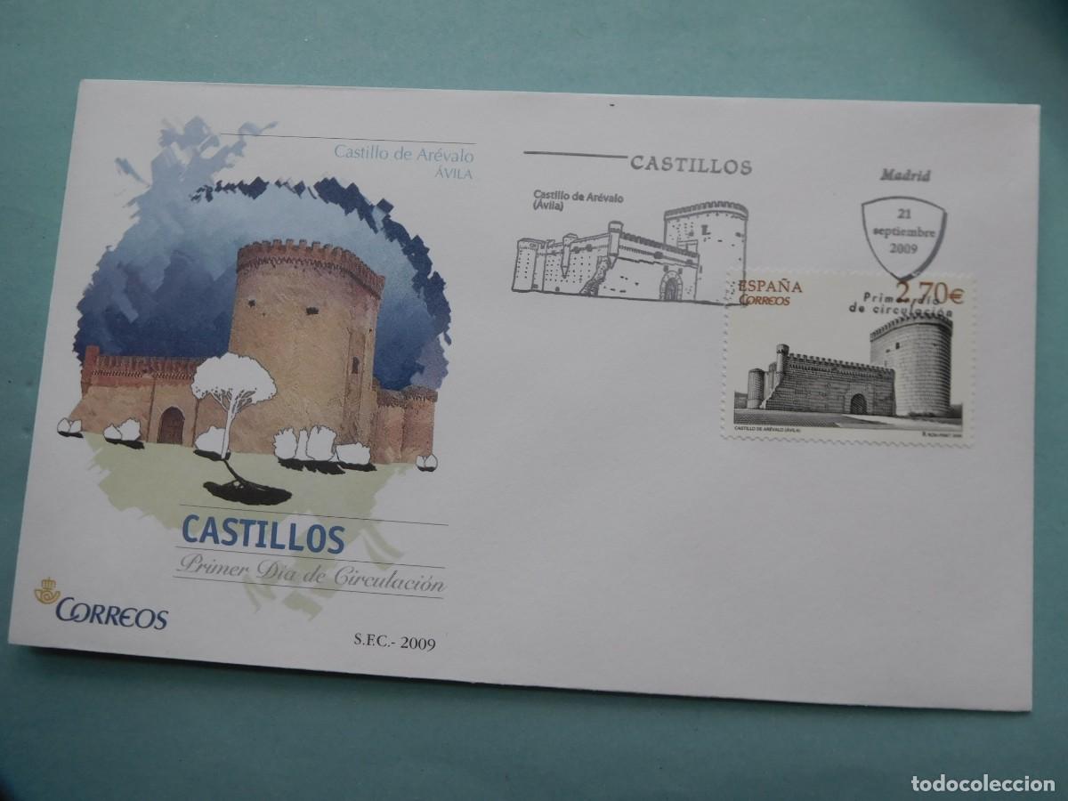 Sellos: Sobre Primer dia, Castillo de Arevalo, Avila - Foto 1